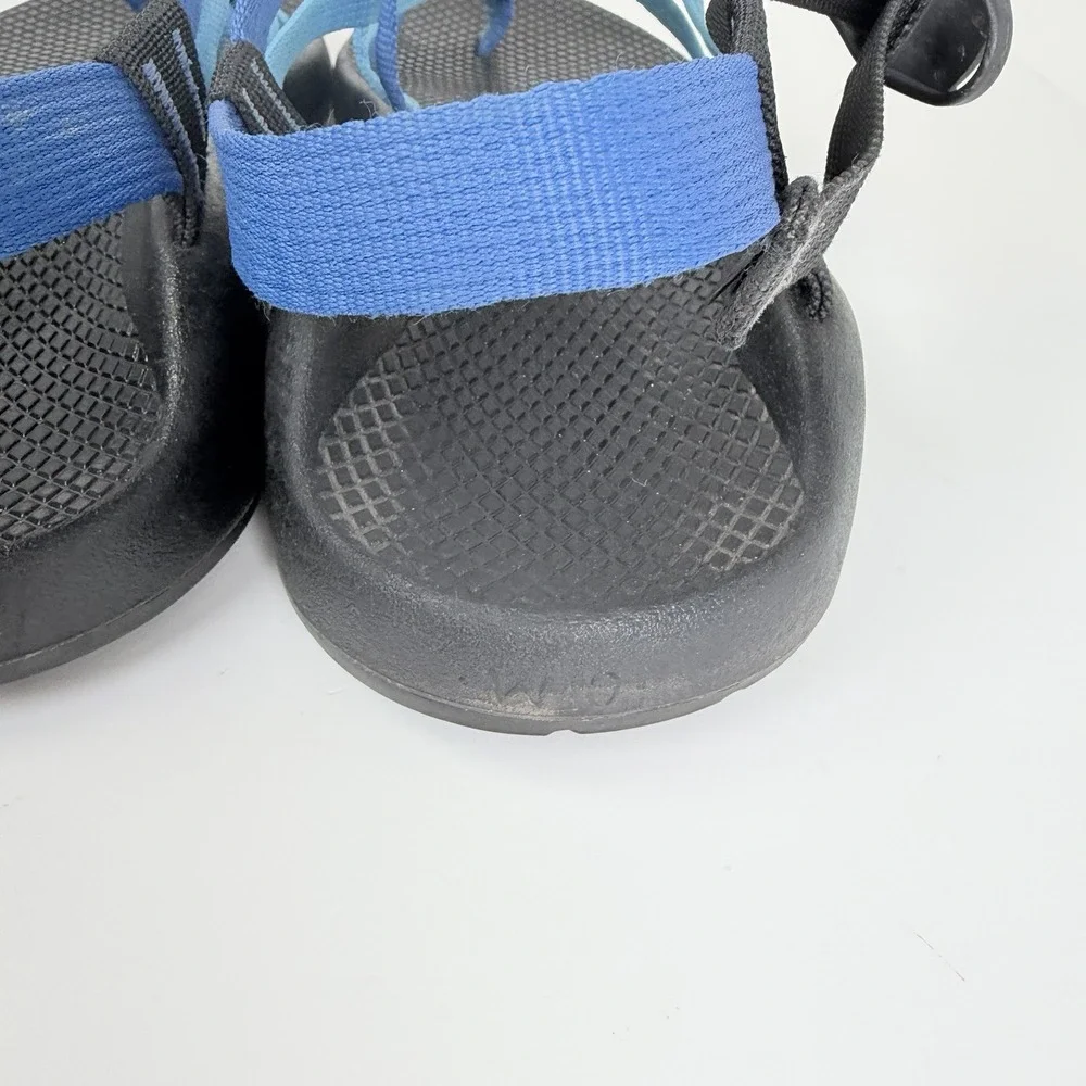 Chaco ZX2 Womens 10 Blue Double Strap Toe Loop Vibram Sandals